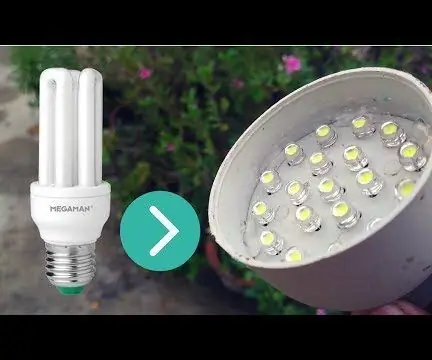 Converti la tua vecchia lampada CFL in lampada a LED: 10 passaggi