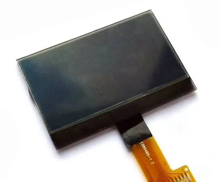 LCD COG za Arduino Nano: 3 koraka