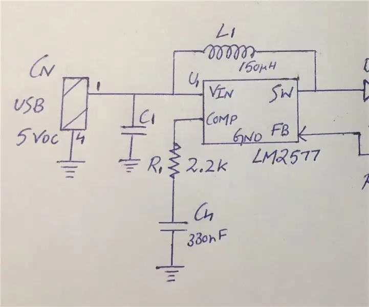 ตัวแปลง USB เป็น 12-V (ตอนที่-1): 3 ขั้นตอน