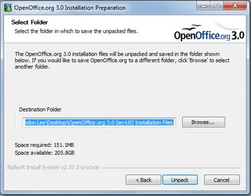 Installeer OpenOffice.org