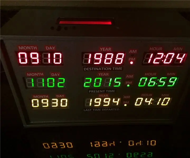 3D Print Back to the Future TIme Clock Clock: 71 مرحله (همراه با تصاویر)