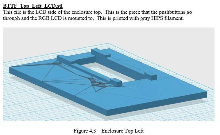 3D tlač - BTTF_Top_Left_LCD.stl a BTTF_Top_Right.stl