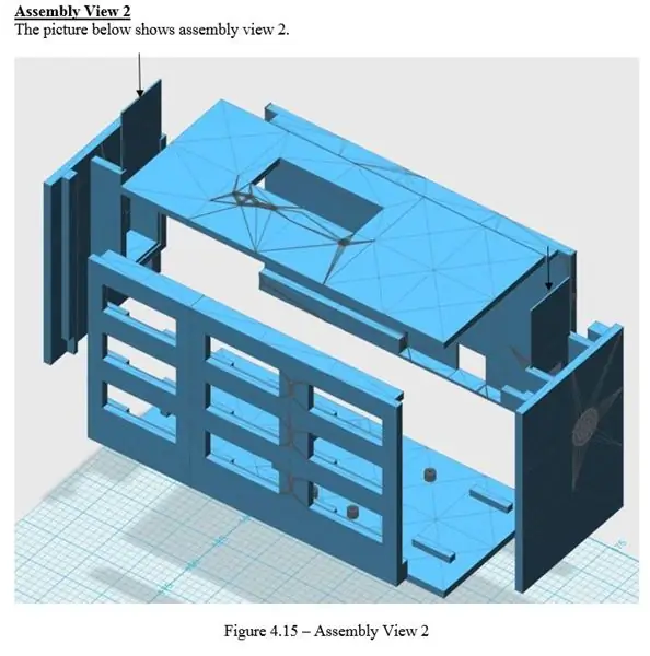 3D-печать - вид сборки 1 и вид сборки 2