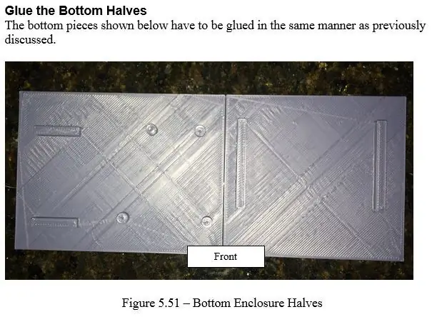 Konstrukcija - Zalijepite donje polovine