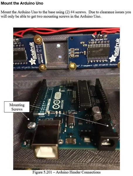 Konstruksiyon - I-mount ang Arduino Uno