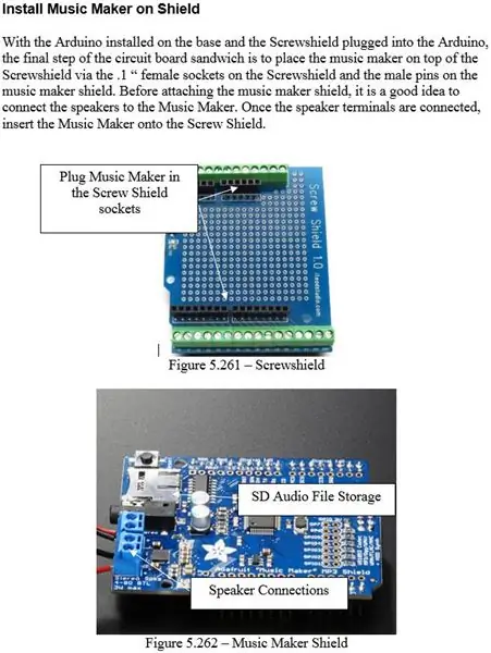 Construção - Instale o Music Maker na tampa de parafuso