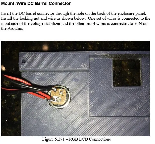 Konstrukcija - Mount /Wire DC Barrel Connector