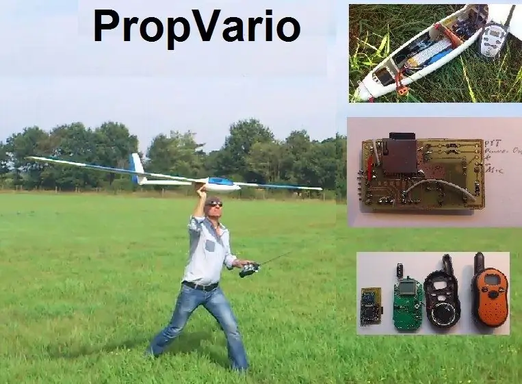 PropVario, DIY varometrs/altimetrs ar balss izvadi RC planieriem