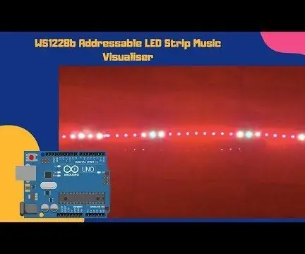 Muzički reaktivna RGB LED traka sa kodom - WS1228b - Korištenje modula Arduino i mikrofona: 11 koraka