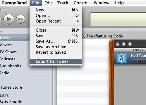 I-export sa ITunes