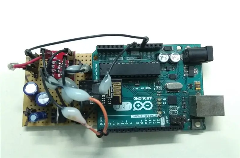 Arduino və ESP8266 Modullarının Konteynerin İçində Birləşdirilməsi