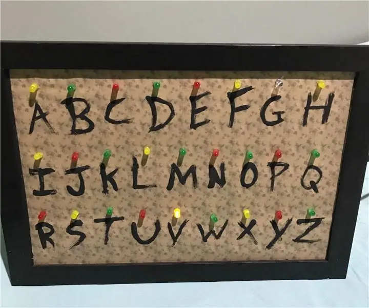 Stranger Things Wall in a Frame (schrijf je eigen berichten!): 8 stappen (met afbeeldingen)