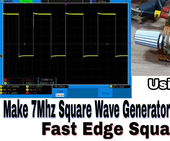 „Fast Edge Square Wave Generator“: 4 žingsniai