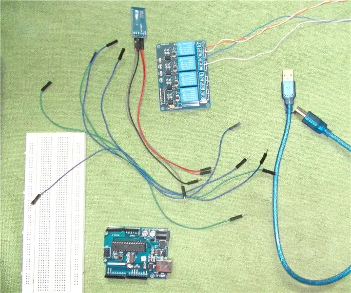 სახლის ავტომატიზაცია ხმის კონტროლი Arduino Uno და Bluetooth– ის გამოყენებით: 4 ნაბიჯი