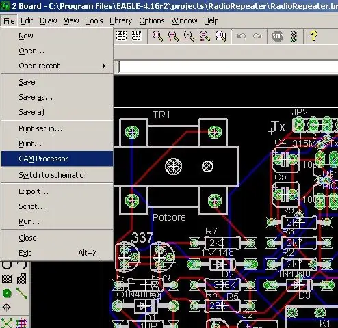 Opret en Excellon Drill -datafil