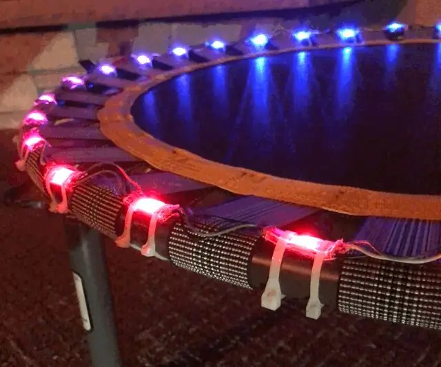 Dhia rhiab Neopixel Trampoline: 11 Kauj Ruam (nrog Duab)