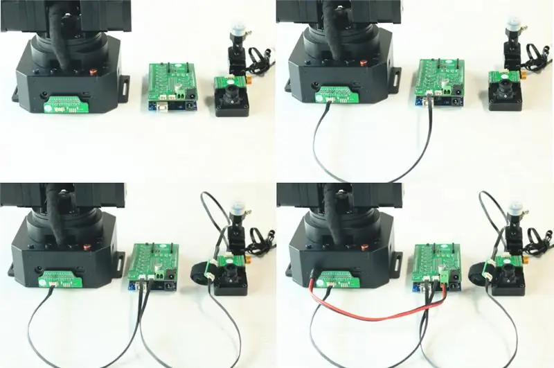 Povežite vse module po slikah