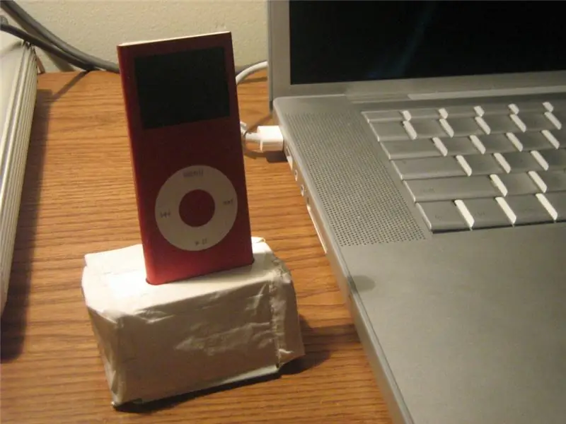 Быстрая подставка для iPod: 4 шага