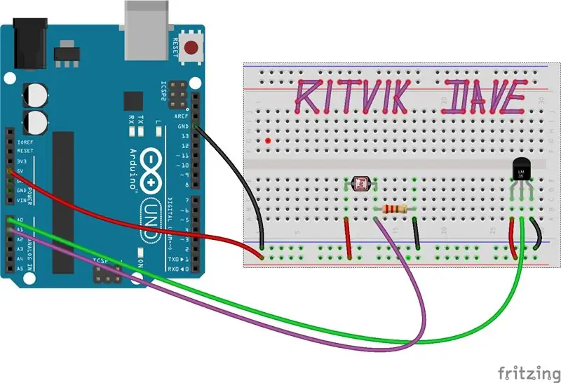 Sastavite krug i sučelje s Arduinom