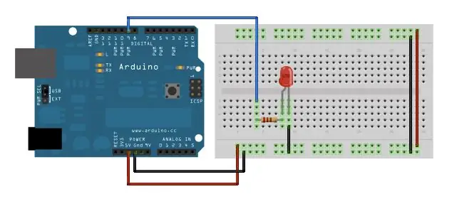 Tweede breadboard, knoppen en LED's