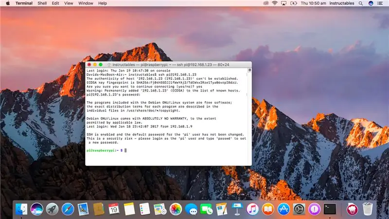 เชื่อมต่อกับ Pi ของคุณจากระยะไกลโดยใช้ Mac