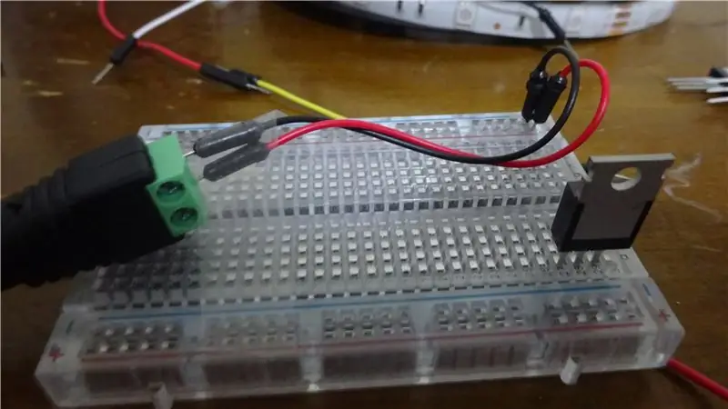 Menghubungkan MOSFET dan Menghubungkan Pi