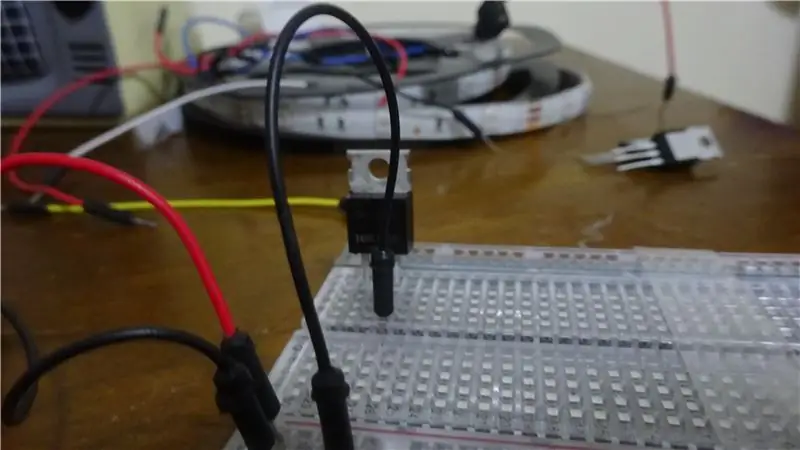 Die bedrading van die Mosfets en die koppeling van die Pi