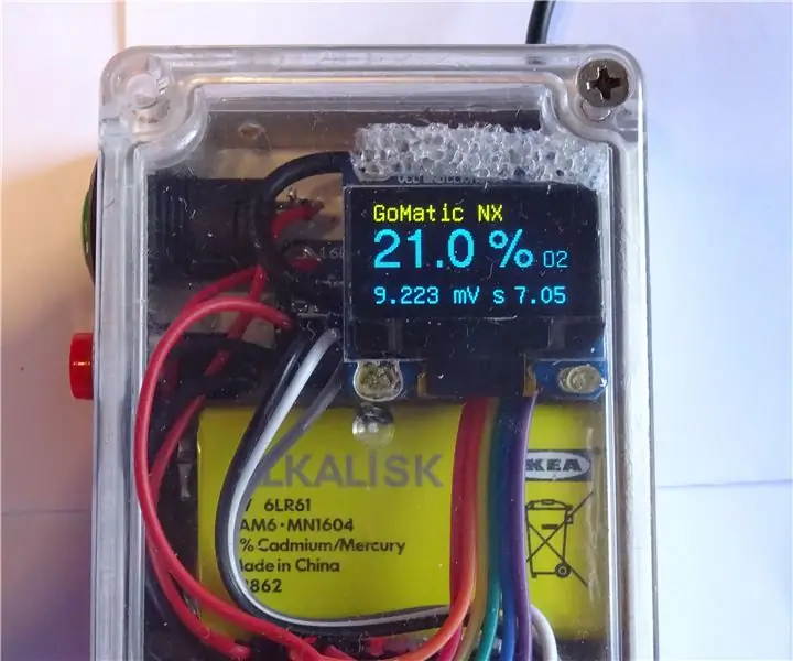 Feito em casa - Uma mão - Analisador Nitrox Baseado em Arduino: 4 etapas