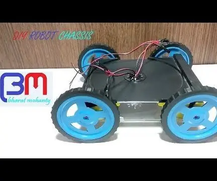 Șasiu robot Diy: 8 pași (cu imagini)