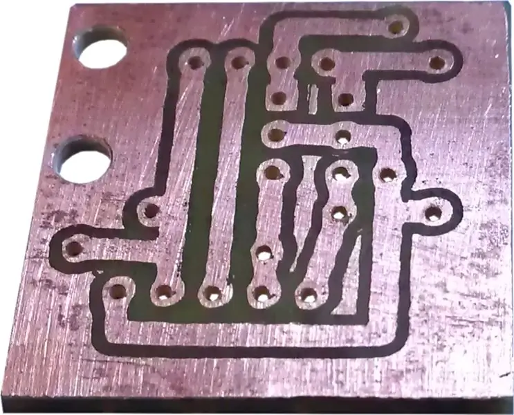 Tim's PCB (plotted printplaat)