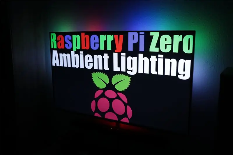 Gumawa ng Iyong Sariling Ambient Lighting Gamit ang Raspberry Pi Zero