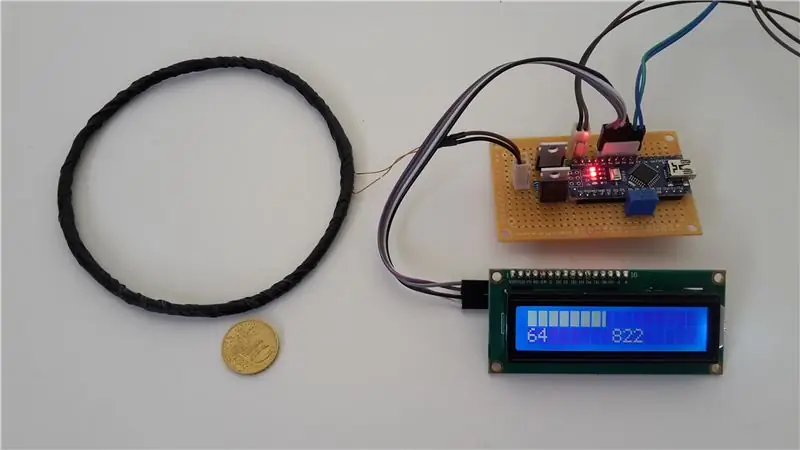 Arduino detektor impulzne indukcije - preklopna tuljava