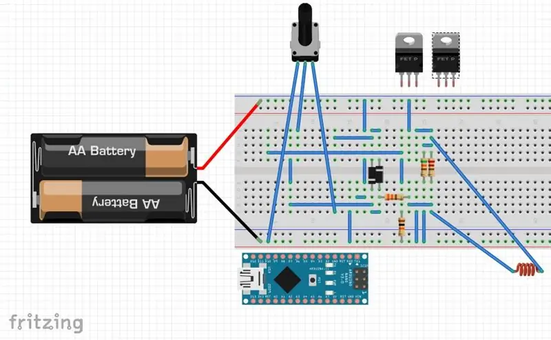 Δημιουργία ανιχνευτή (Breadboard)