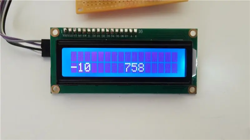 Atjauninājums 1: izmantojot 16x2 LCD