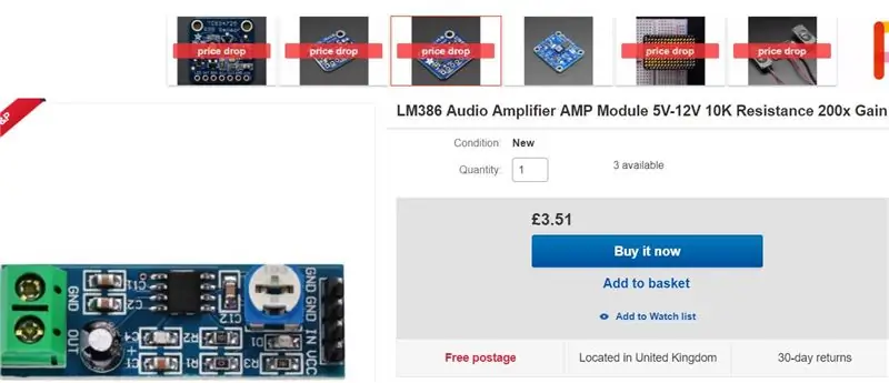 Aggiungi un piccolo amplificatore audio