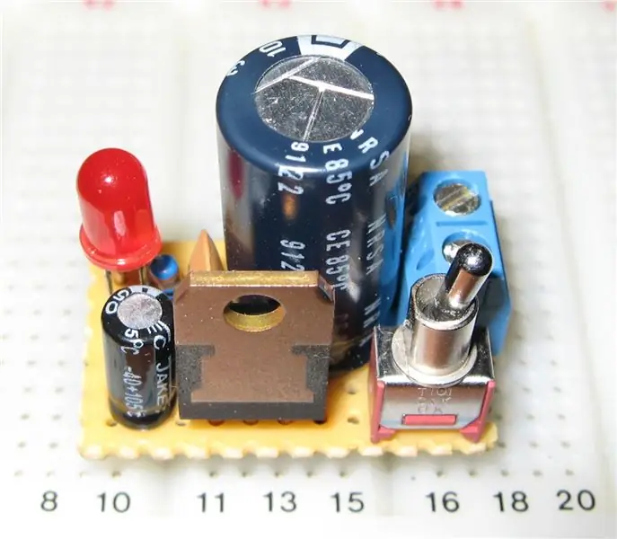 5V Breadboard Mini PSU: 4 addım