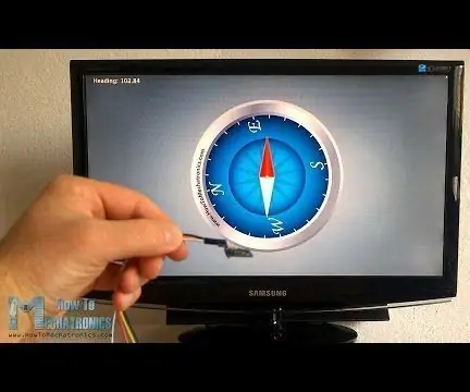 Arduino Digital Compass Project: 3 stappe