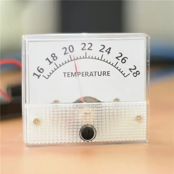 Arduino DIY Analog Thermometer