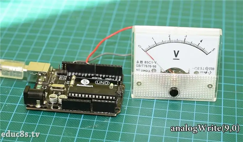 Вольтметрди Arduino менен кантип башкарса болот