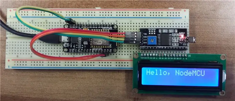 I2C LCD على NodeMCU V2 مع Arduino IDE