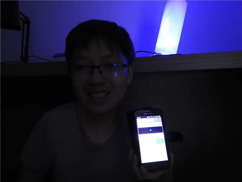 Madaling $ 5 Smart Lamp Sa Smartphone Web Interface