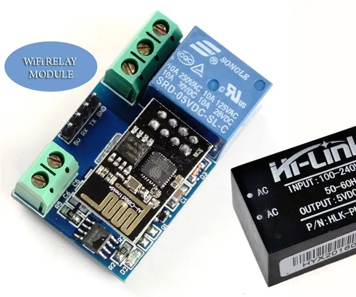 WiFi Relay Outlet-DIY: 5 ደረጃዎች