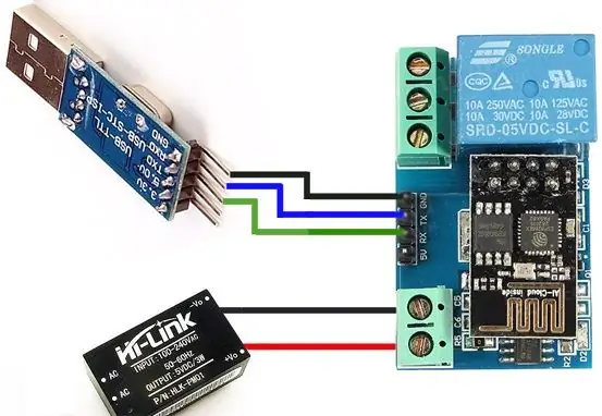 יציאת ממסר WiFi-DIY