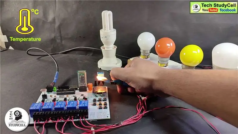 Modo controlado por temperatura y luz