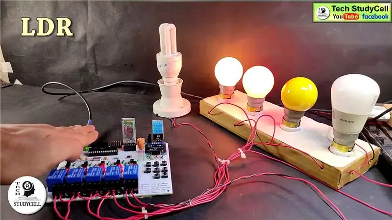 Modo controlado por temperatura y luz