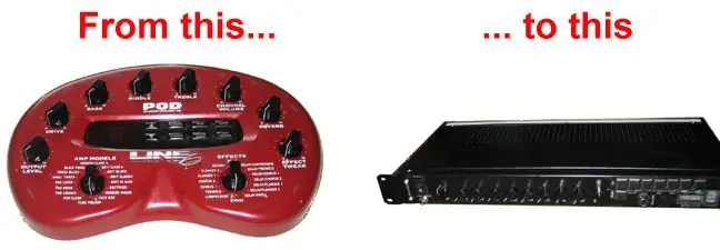 የእኔን መስመር 6 Pod Pod Guitar Effects Processor እንዴት በሬክ ላይ እንደጫንኩ 10 ደረጃዎች (ከስዕሎች ጋር)