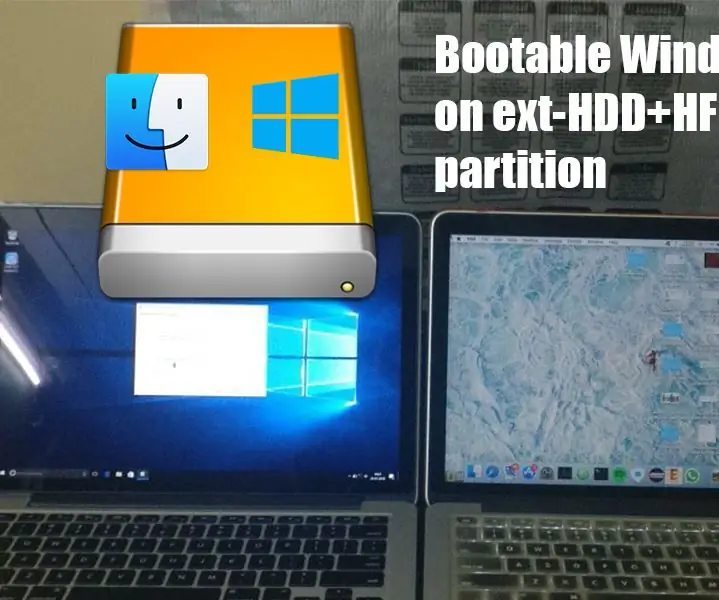 Installera Windows på extern enhet med Mac -partition på Mac: 5 steg (med bilder)