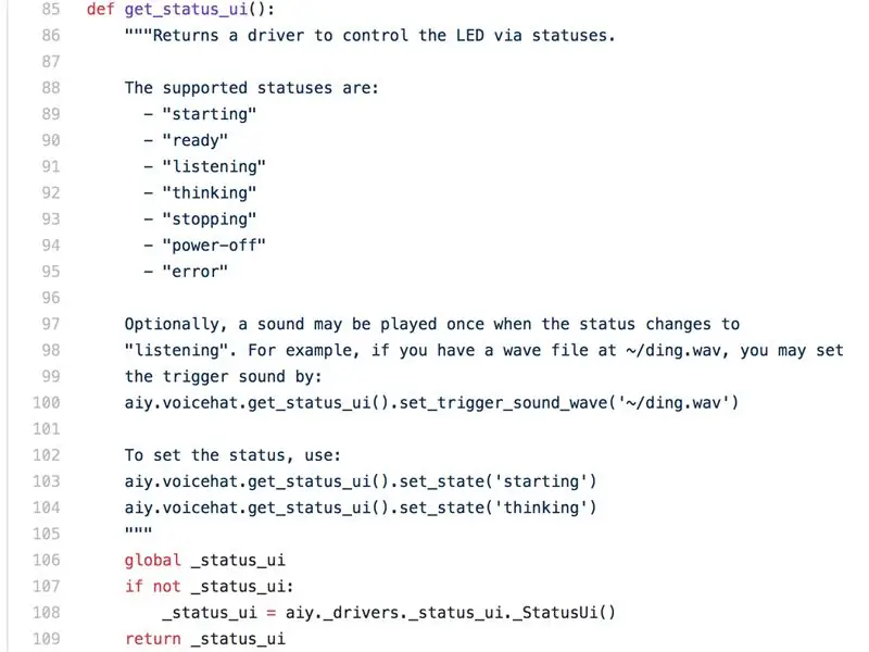 Korak 2: Više informacija potražite u datoteci Voicehat.py