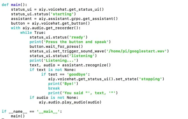 Stap 3: Voeg triggergeluidscode toe aan democode