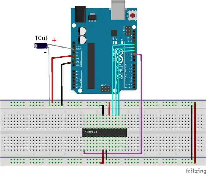 ATmega8 көмегімен Arduino қосу